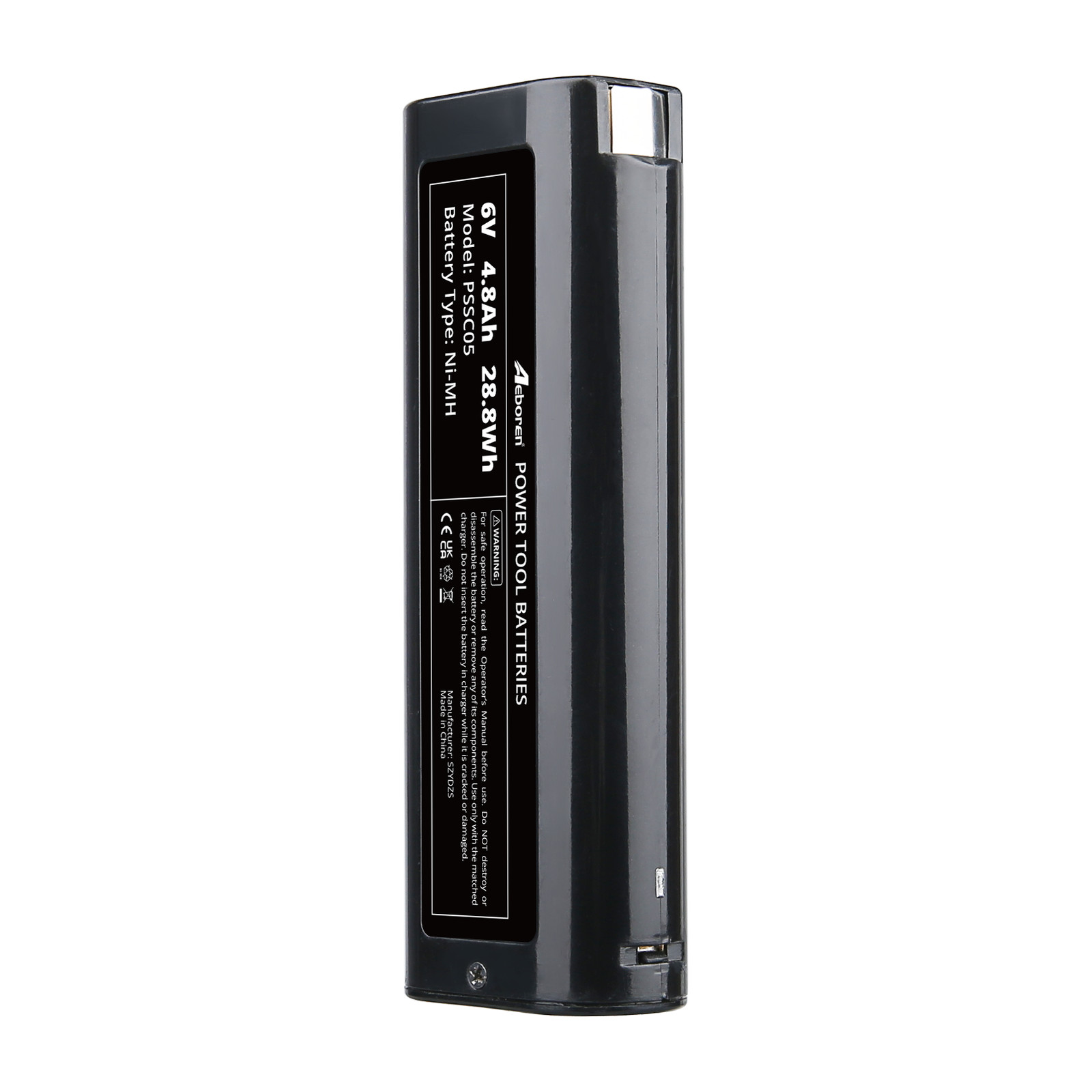 NEW Paslode 404717 6Volt 4800mAh Battery Oval Ni-Cd Rechargeable Battery – Black