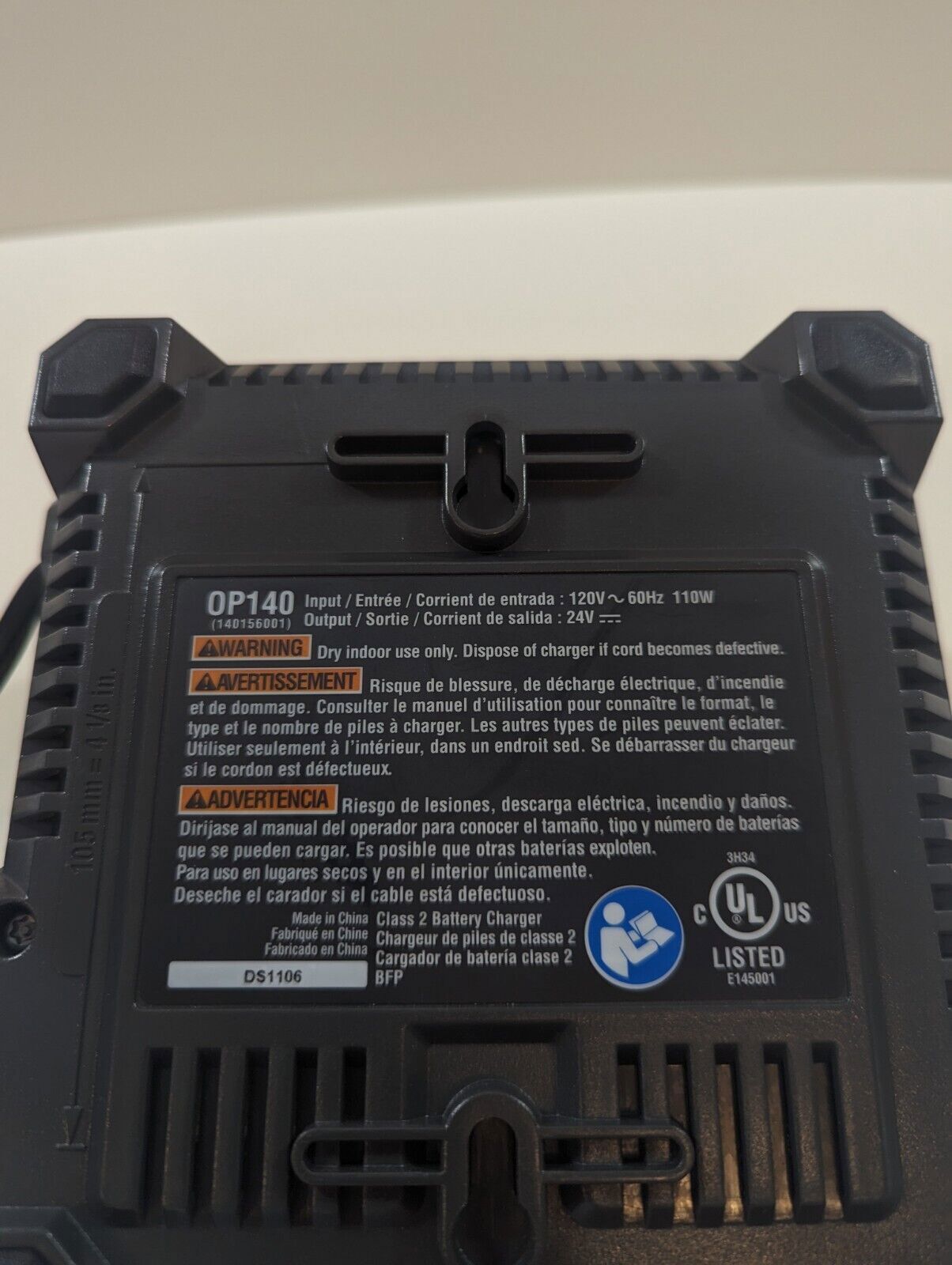 RYOBI Lithium 24V Battery Charger Model OP140 CHARGER ONLY