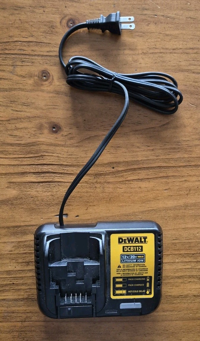 Genuine Dewalt DCB112 12V-20V Li-Ion Battery Charger – New