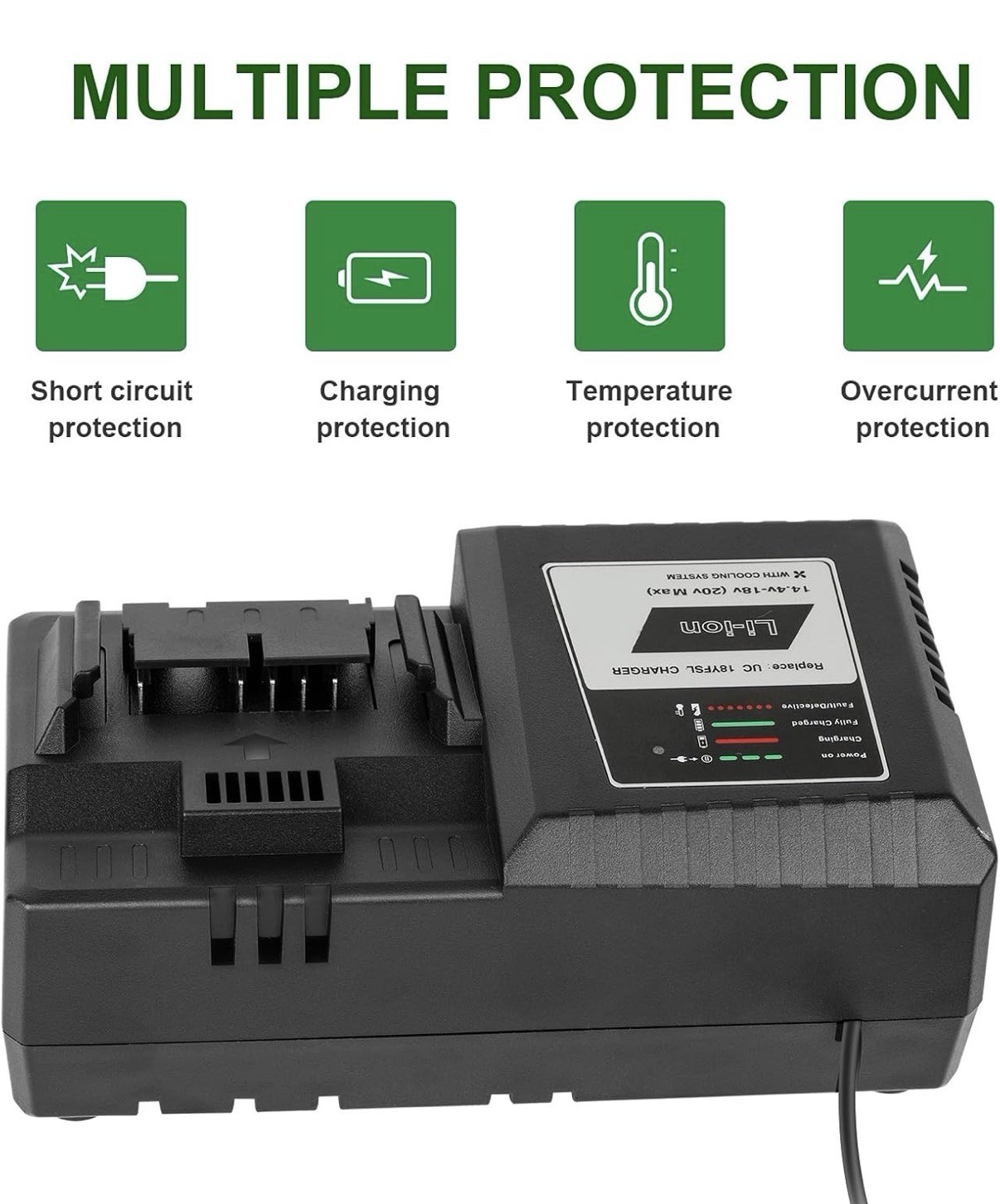 UC18YFSL Lithium Battery Charger for Hitachi 14.4V- 18V Li-ion Battery