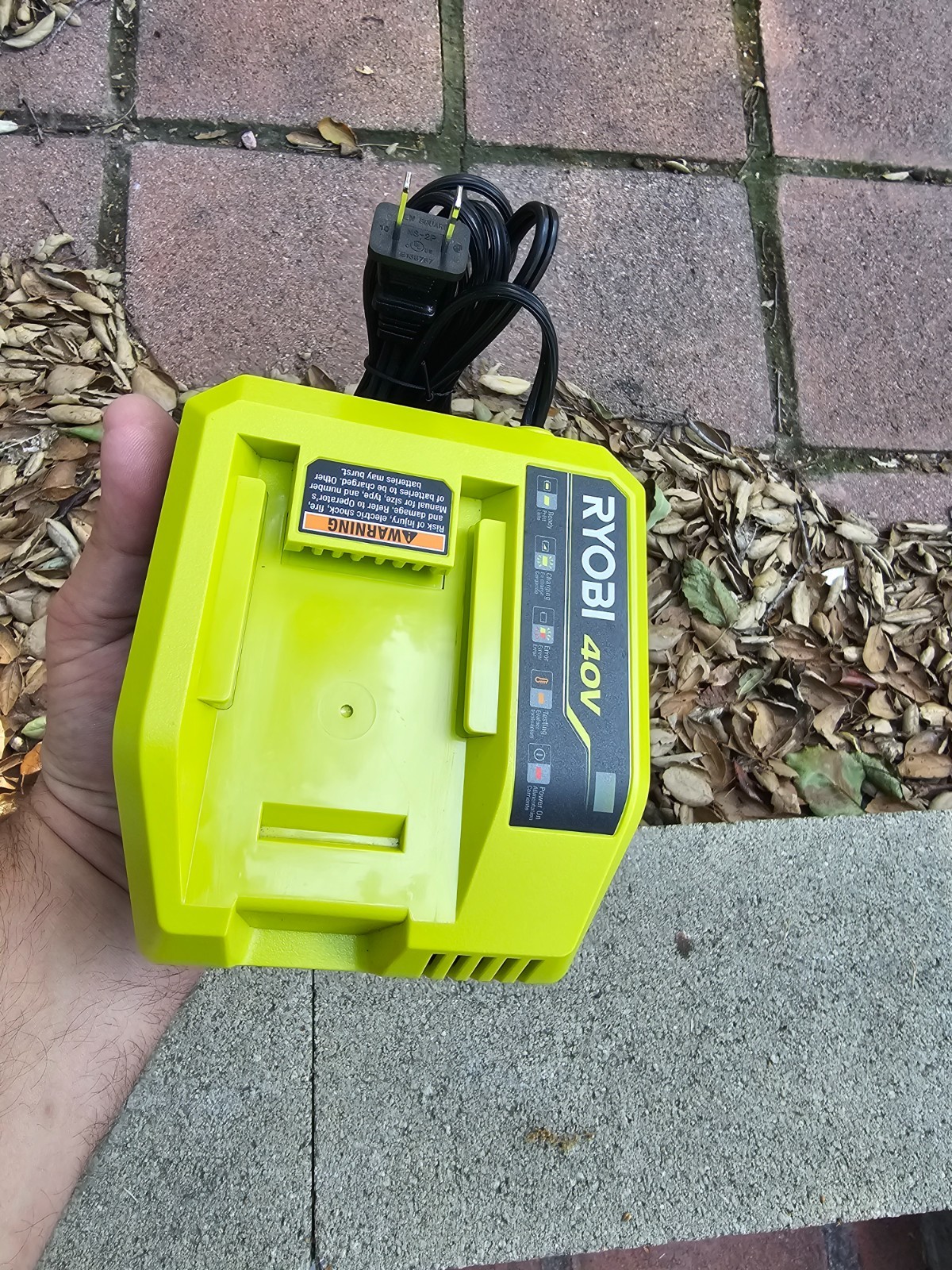 Genuine Original RYOBI OP408VNM 40V 40Volt Lithium-Ion Rapid Quick Charger – New