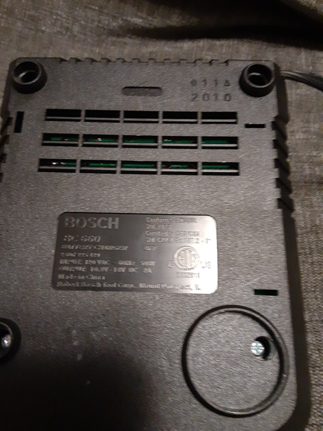 Genuine Bosch BC660 OEM Replacement 18v Battery Charger Tested