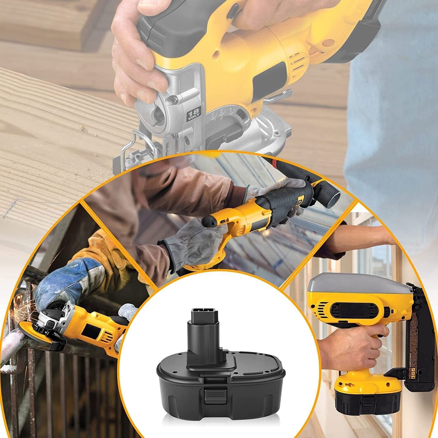 2 Pack 18 Volt XRP 3.6AH Battery For DEWALT DC9096-2 DC9098 DC9099 DC9096 DW9096