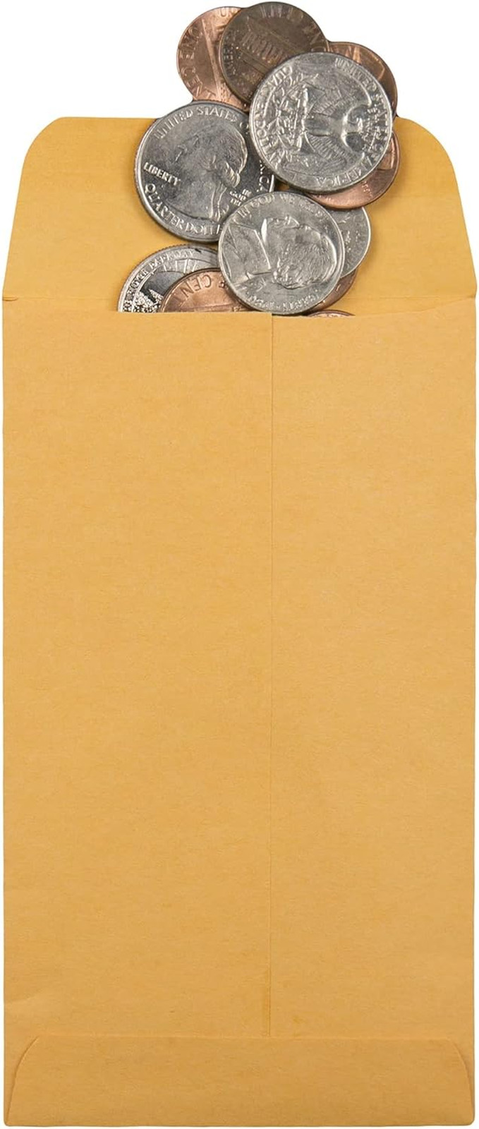 #5 1/2 Coin Envelopes, 3 1/8 X 5 1/2, Gummed, Small Parts, Jewelry & Seed Envelo