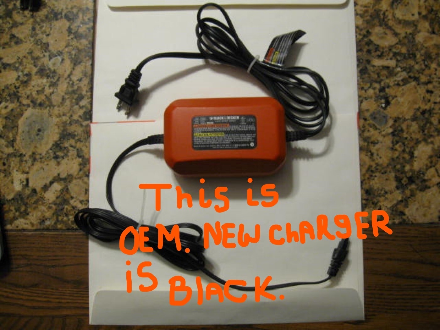 Black & Decker HT70151 HT7015ALT/AFT Charger CMM1200 Cordless Lawnmower. New
