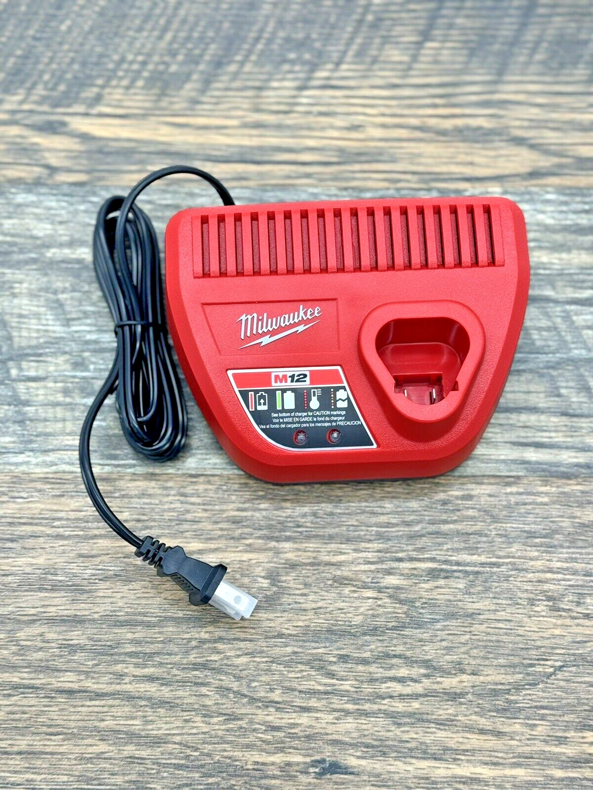 Milwaukee Tools M12 12 Volt Battery Charger Red Lithium-Ion 48-59-2401
