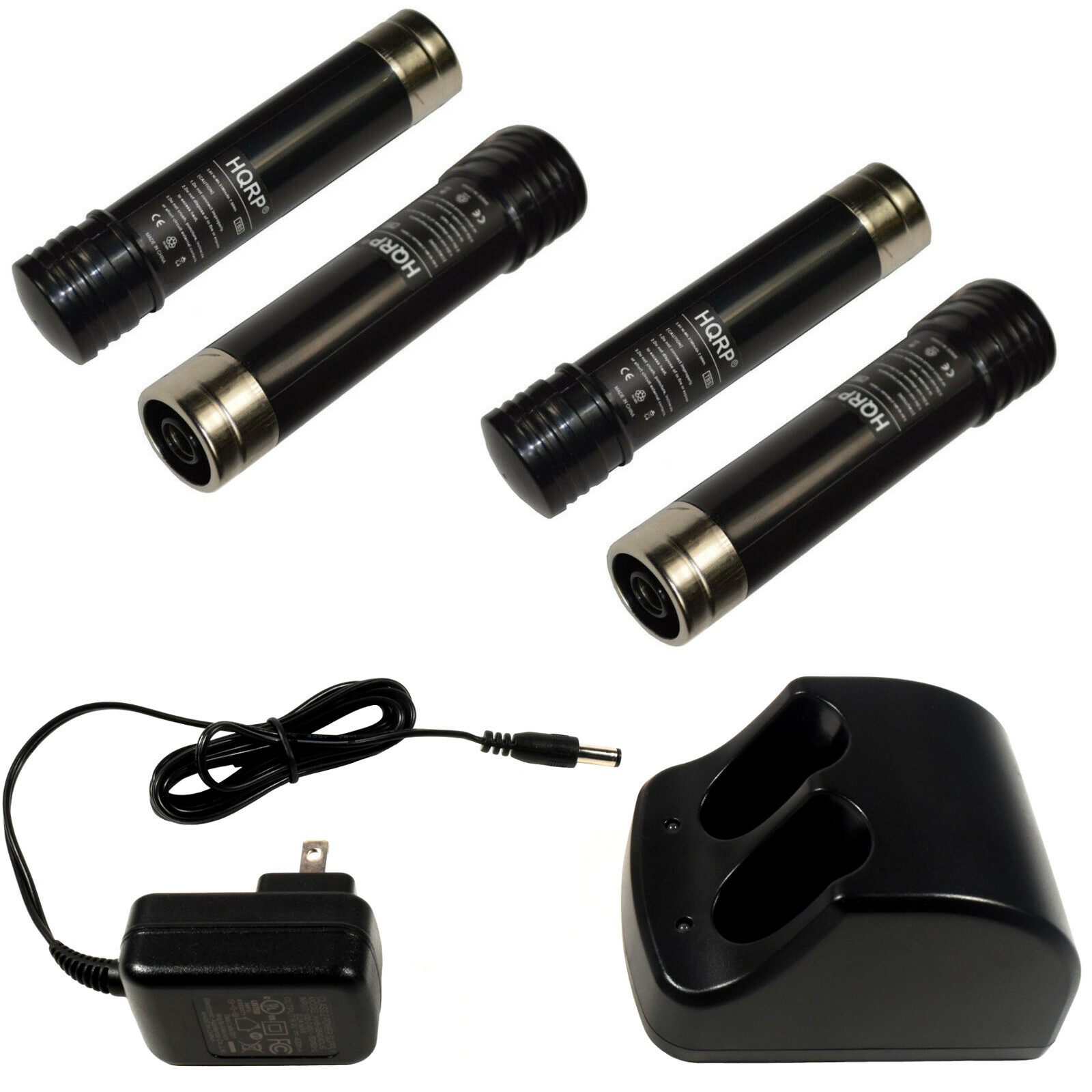 Battery Charger & Four Batteries for Black & Decker 3.6V Versapak Series Tools