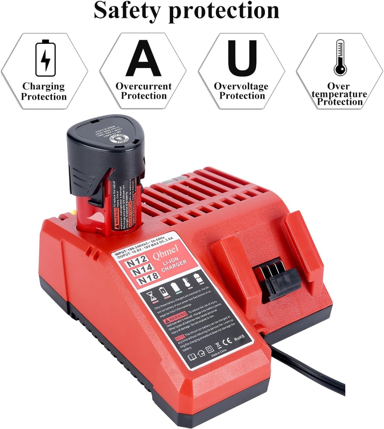 12V & 18V Multi Voltage Lithium-Ion Charger – Fast Charging & Durable Design