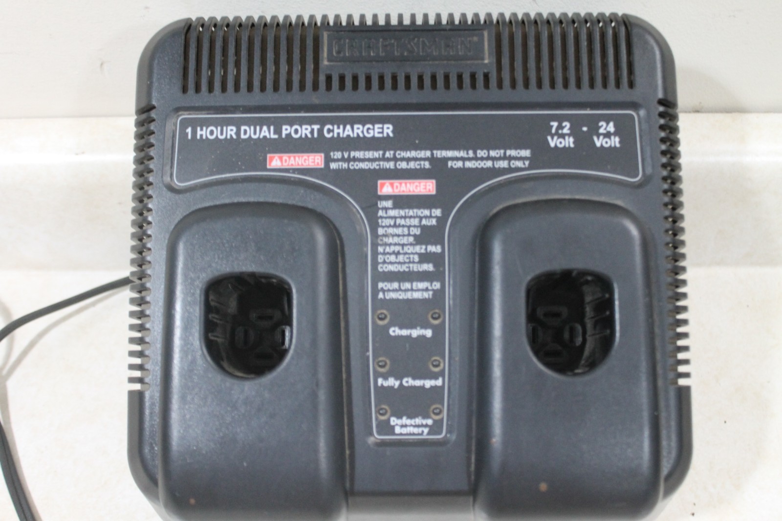 TESTED Craftsman C3 7.2-24v 1 Hour Dual Port Charger Genuine OEM 315.115730