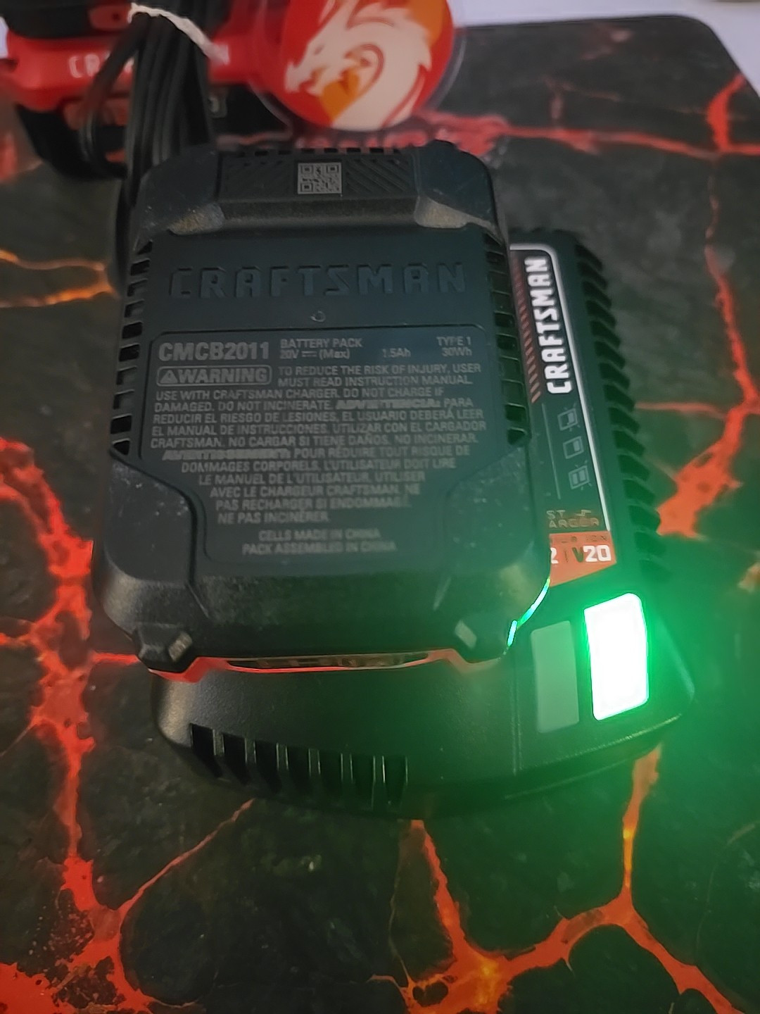 Craftsman Fast Charger CMCB104 V12 V20 Li-ion Battery New, Power Tools