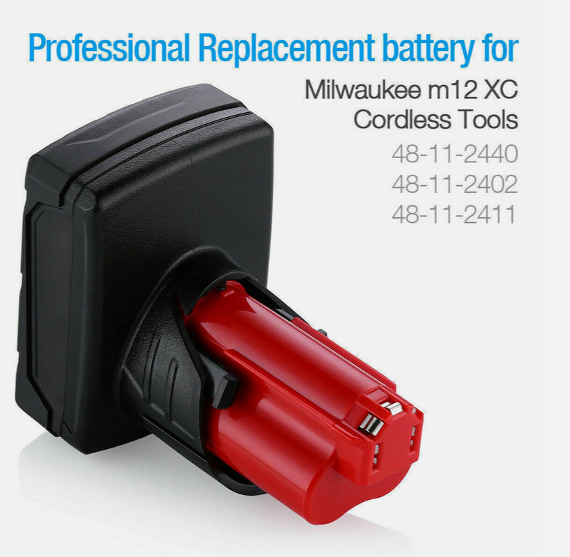 PACK For Milwaukee For M12 12V Lithium 3.5Ah 8Ah Extended Capacity Battery USA