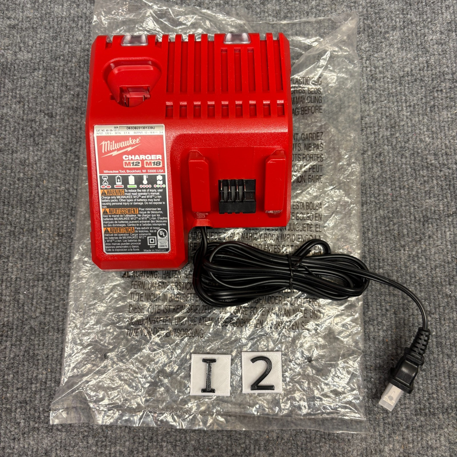 Genuine Milwaukee M18 & M12 Charger 48-59-1812 New Open Box