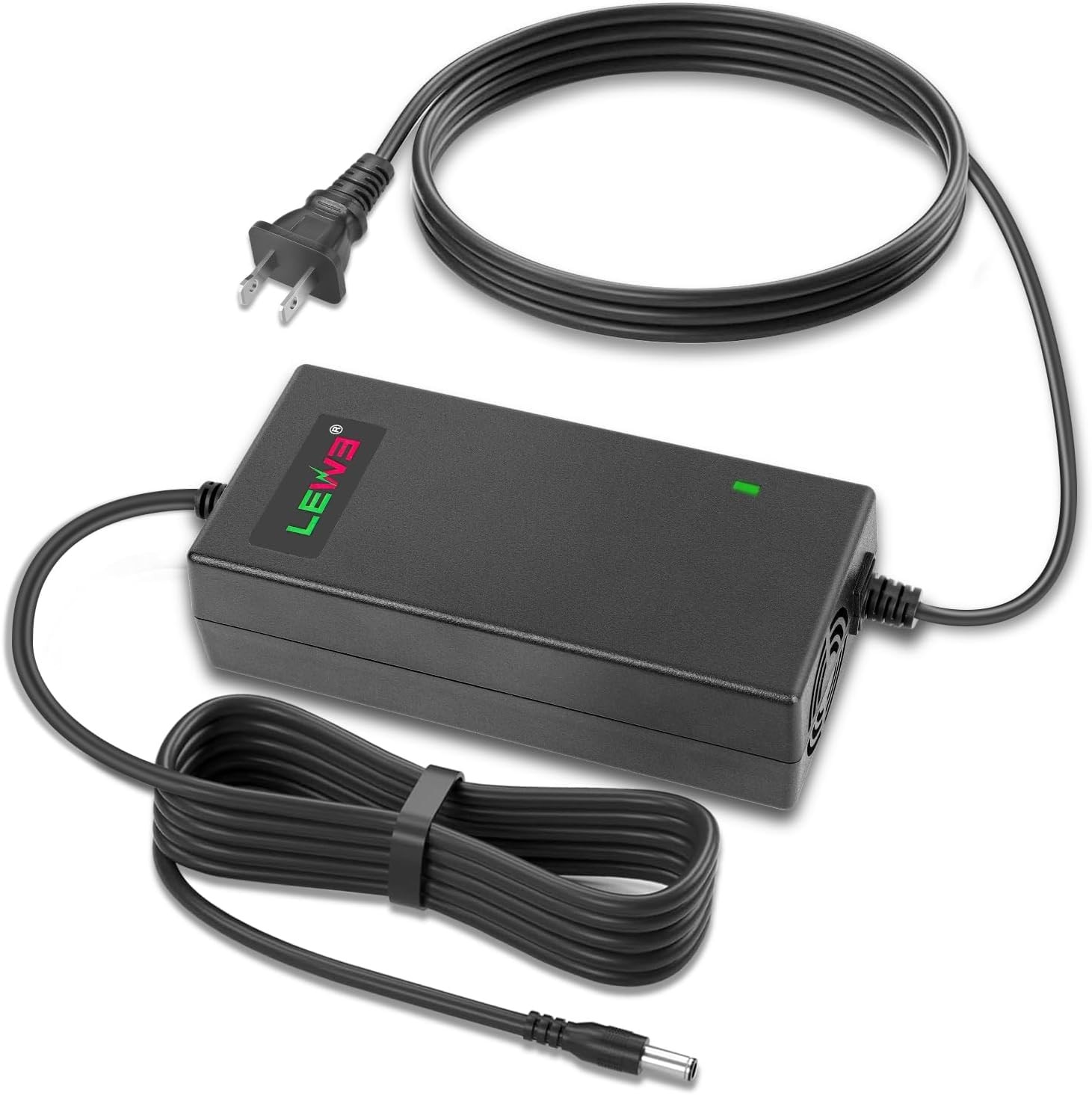 TREE.NB 54.6V 2A Charger for 48V-54.6V Lithium Battery 1-Pin 2A, black
