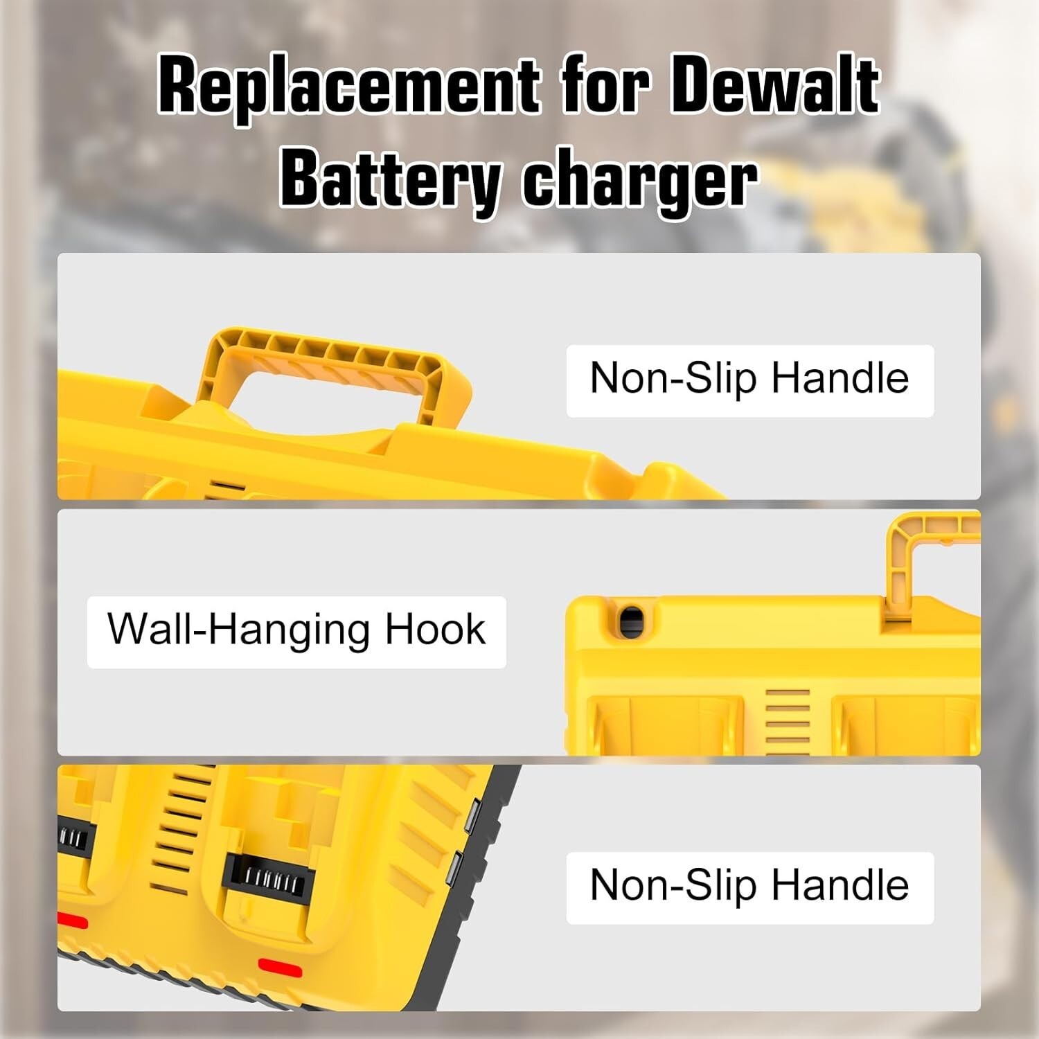 4 Port Multi Battery Charger DCB104 Replacement for Dewalt 12V 20V Max Battery