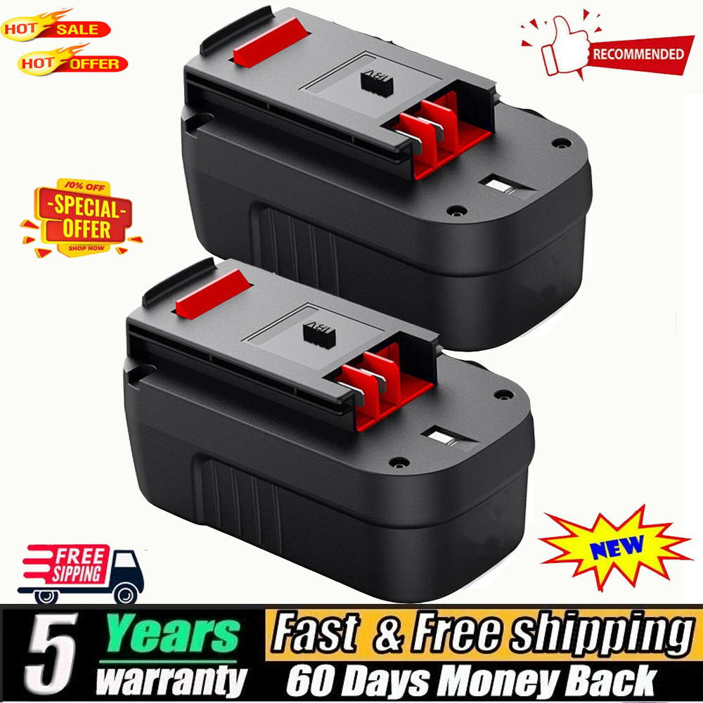 2Pack 18V HPB18 For BLACK&DECKER 18 Volt NI-Mh 4.8Ah Battery HPB18-OPE 244760-00
