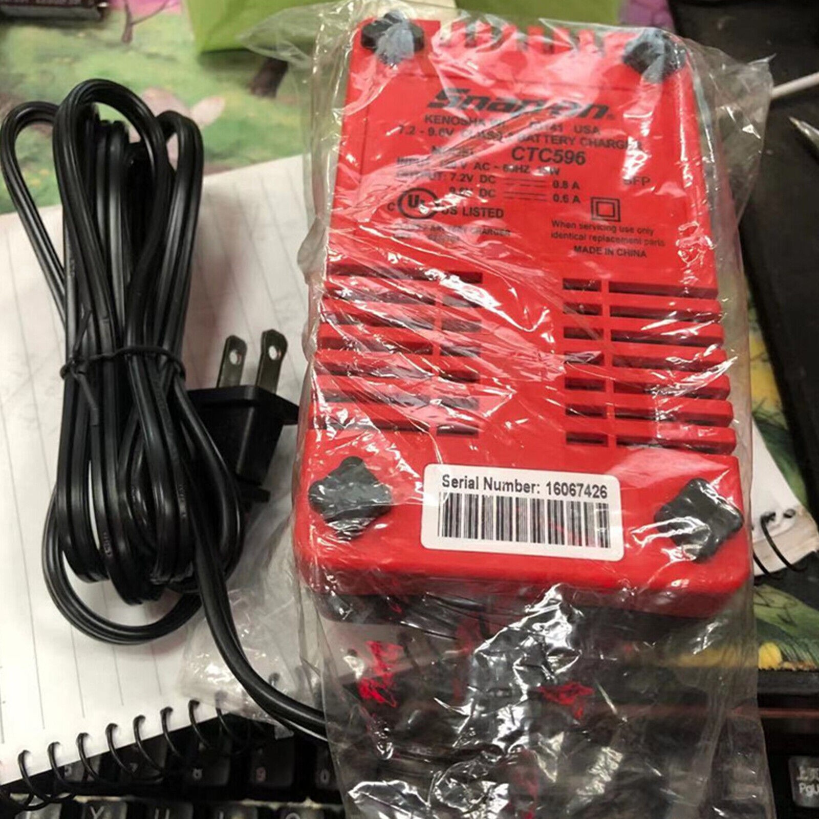 CTC596 CTCJ596 CTC572 Snap-on Battery Charger AC 110V Li-on Battery Charger Dock