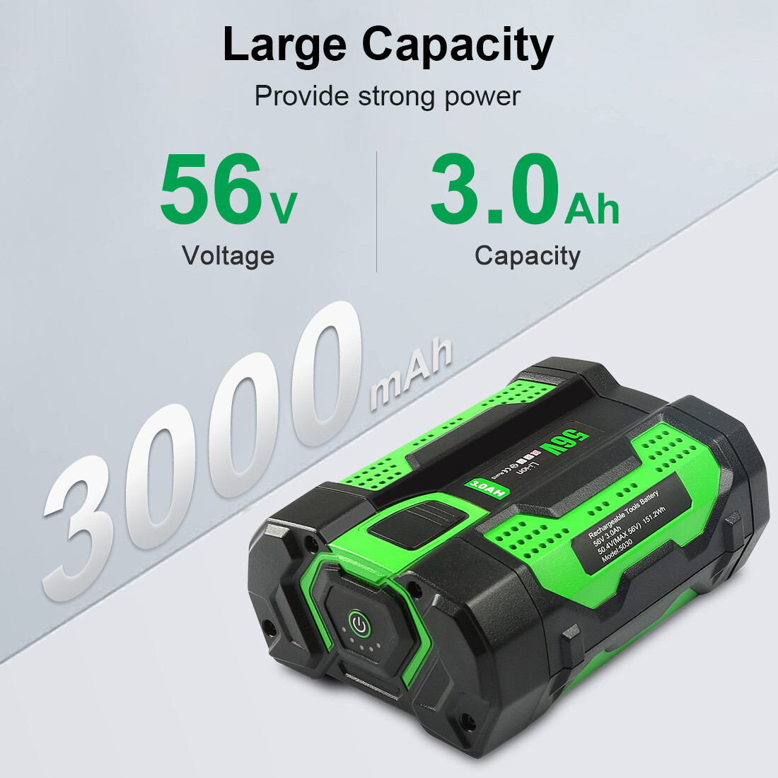 For EGO 56V 5Ah 56 Volt Power BA1400T BA4200 BA2800 ST1502LB Li-ion Battery