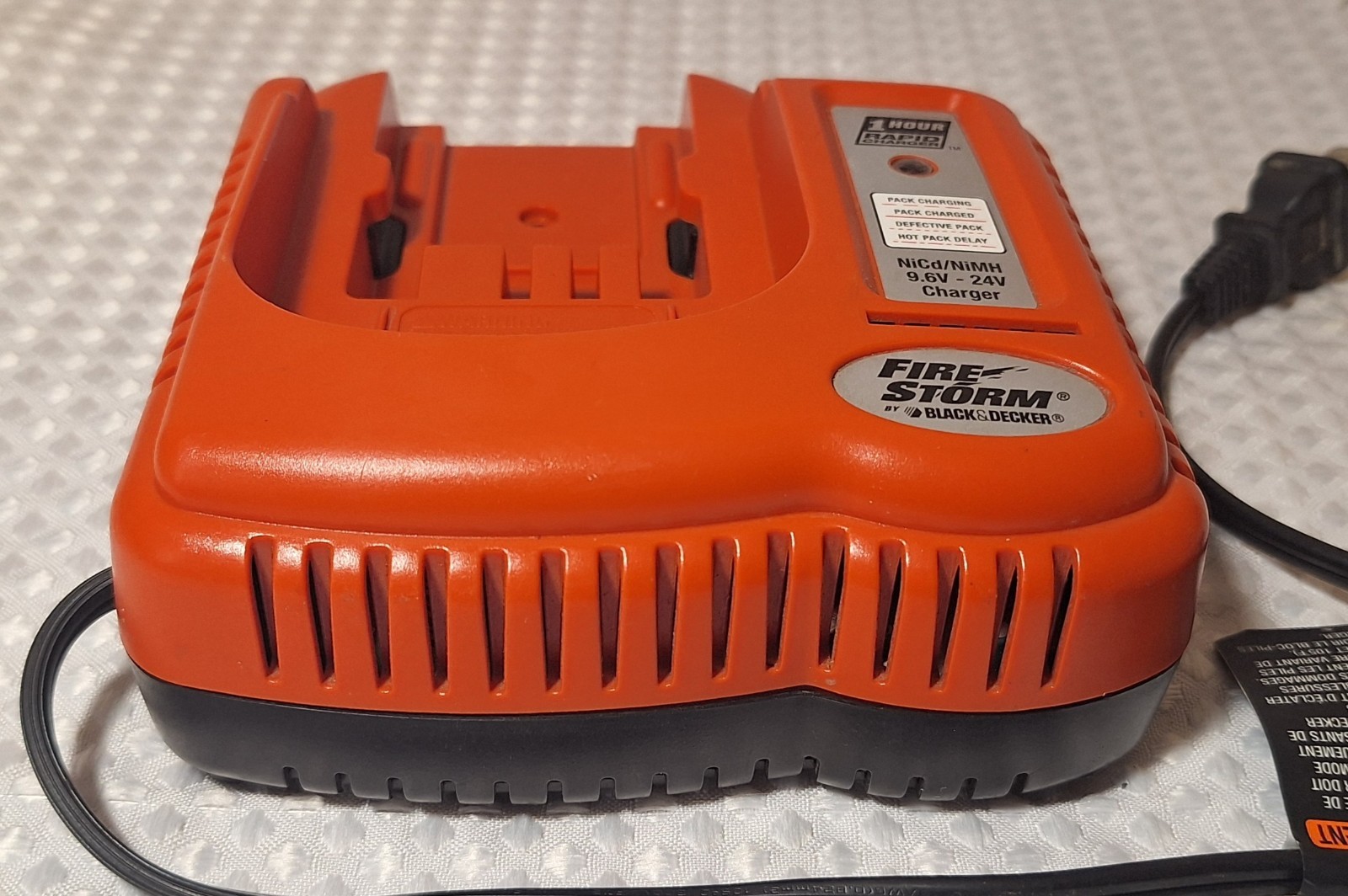 Black & Decker BDCCN24 Type 1 9.6V-24V Rapid Charger Battery Charger