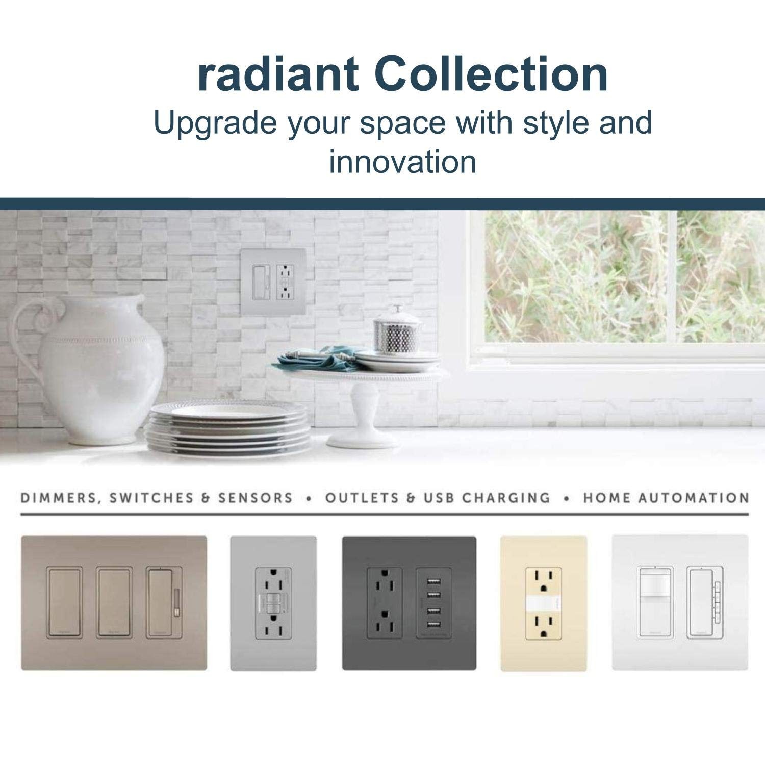 Legrand Radiant Tm826Usbwpwccv4 15 Amp Decorator Duplex Tamper Resistant Outlet