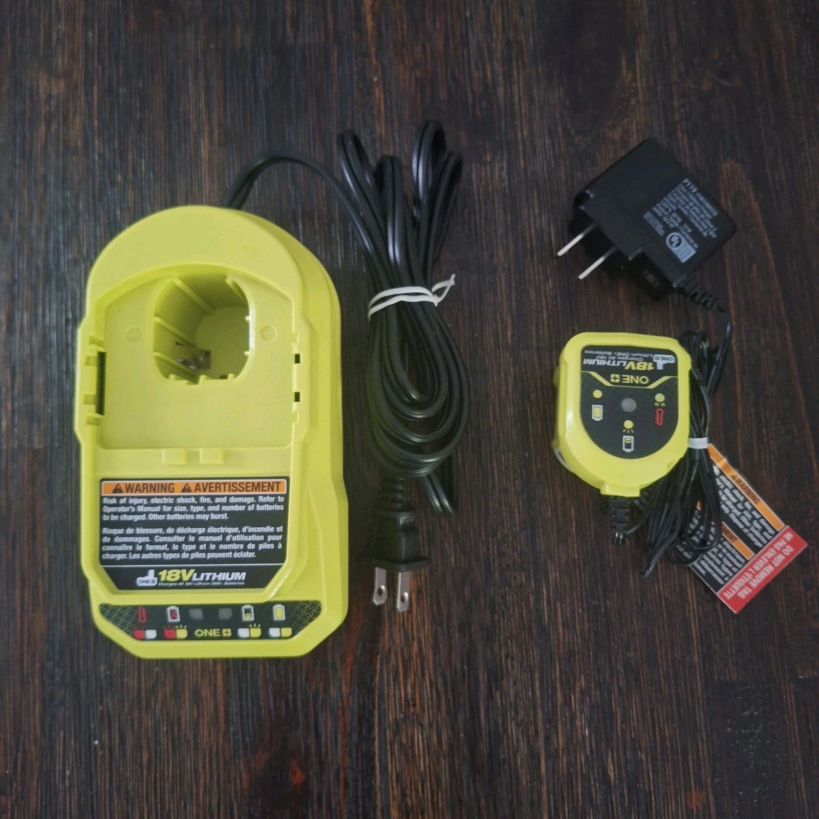 Genuine Ryobi One+ 18V Lithium Ion Battery Chargers PCG002 & P119 UB