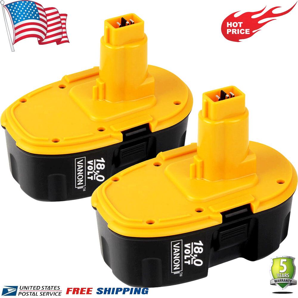 2PACK For Dewalt 18V XRP Ni Battery DC9096-2 DC9098 DC9099 DW9095 DW9096 Drill