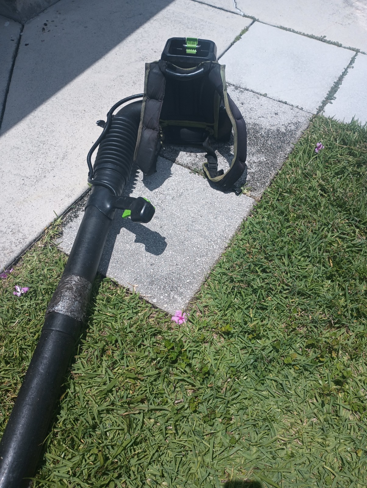 Green Works commercial GBB 600 82 volt backpack blower