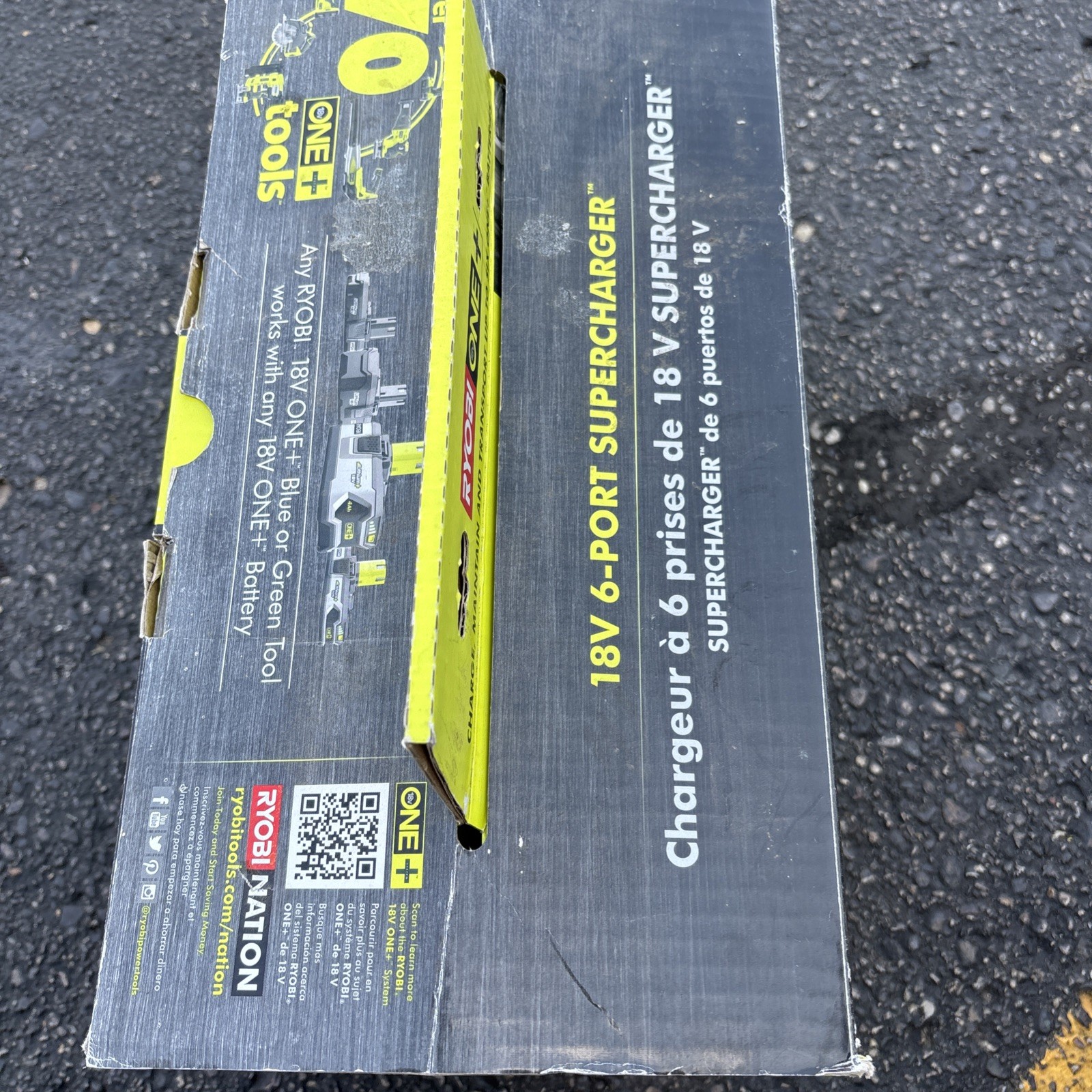Ryobi P135 – One+ 18V Ni-Cad, Lithium Ion Battery, 6 Port Supercharger