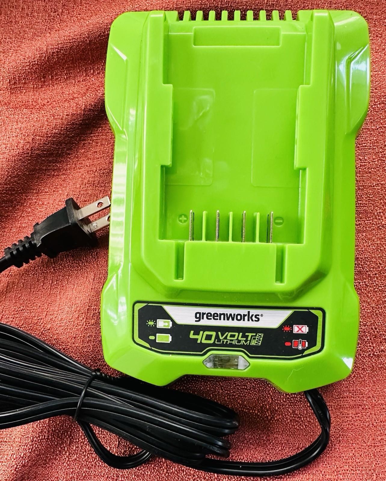 Genuine OEM GreenWorks 29482 G-Max 40V Lithium-ion Battery Charger – Brand New