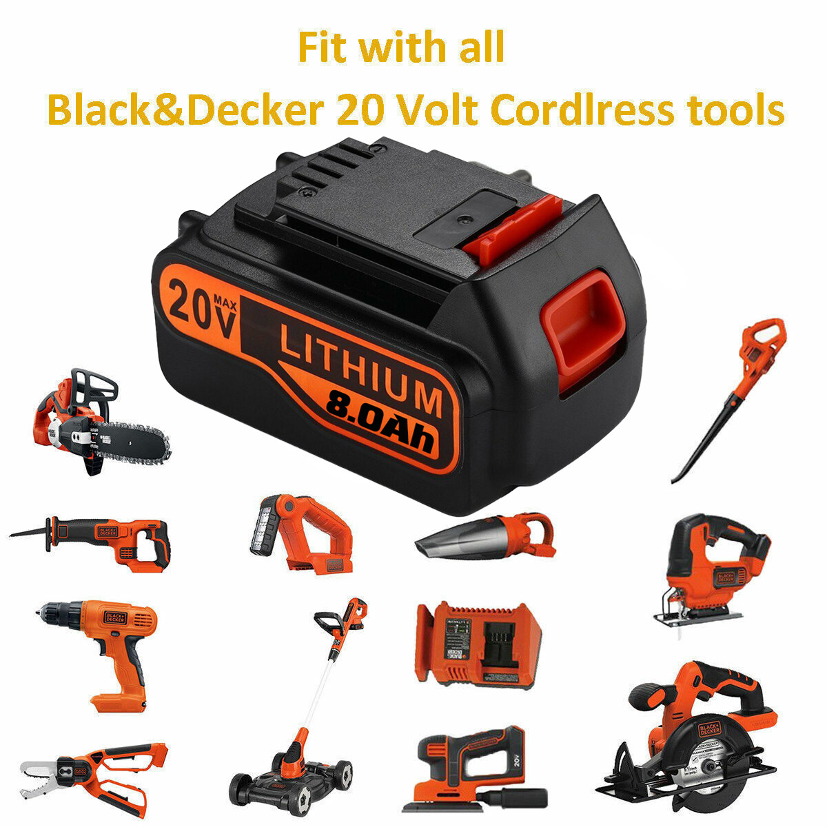 NEW LB2X4020 Battery For BLACK+DECKER LBXR20 20V Lithium LB2X4020-OPE 4.0Ah