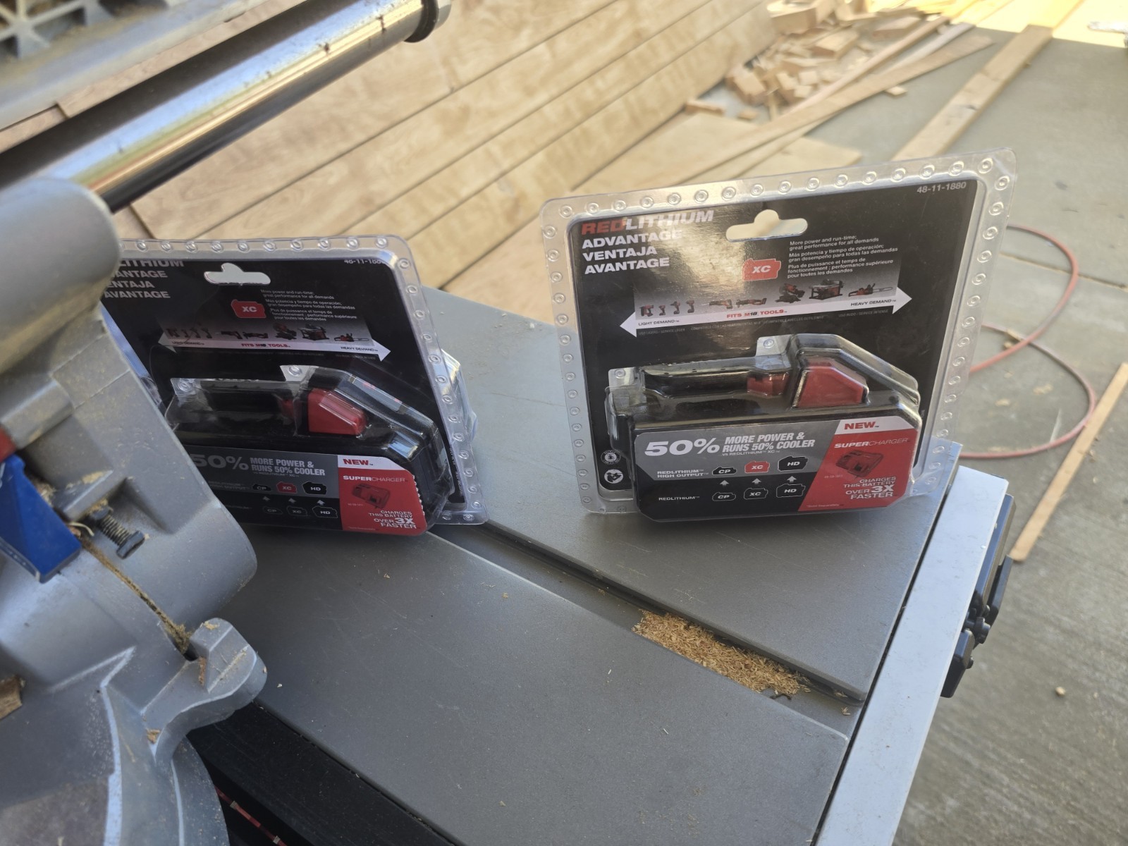 Brand new Milwaukee, 18, Volt batteries. Two 8 amps, and One 6 amp
