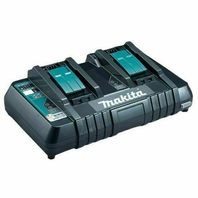 Makita DC18RD 18V Lithium-Ion Dual Port Rapid Optimum Charger, 2-Port