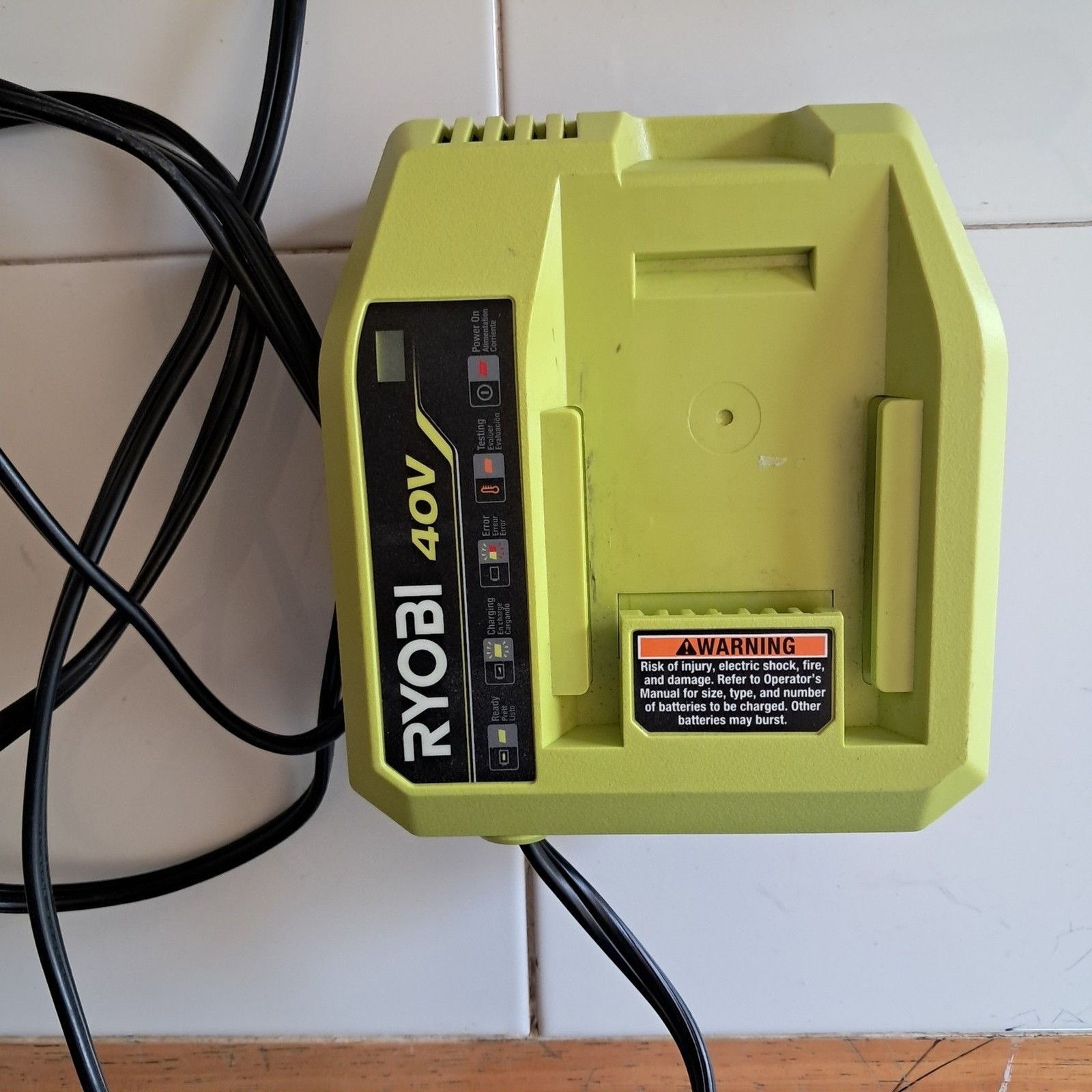 Ryobi 40V Lithium Ion Fast Battery Charger Model OP408VNM