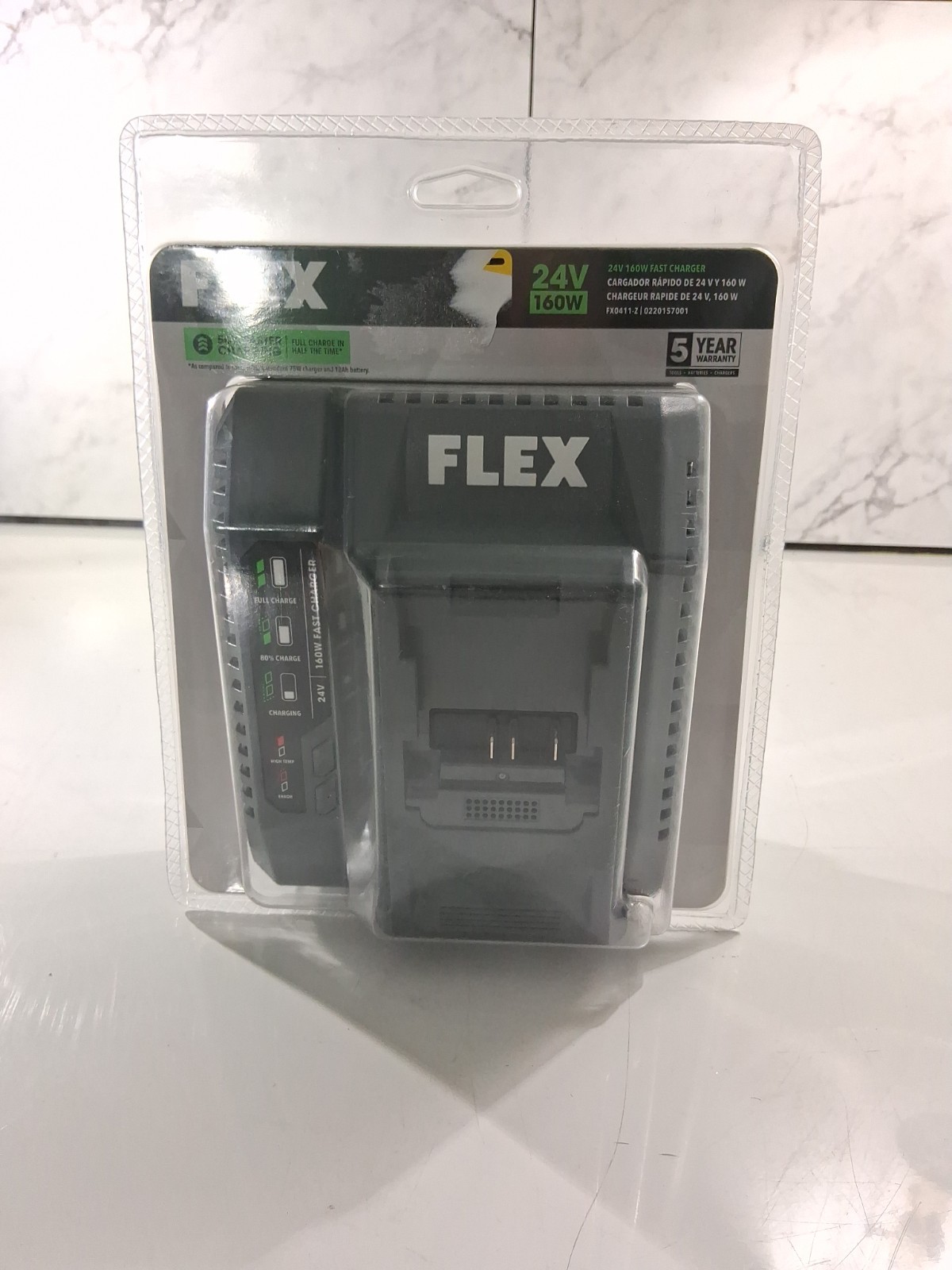 NEW Genuine FLEX FX0411 24V 24Volt 160W Fast Rapid Quick Battery Charger