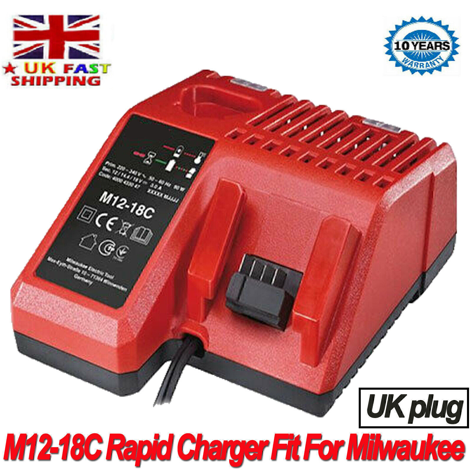 12.0AH Battery For Milwaukee for M18 18V Extended Lithium 48-11-1880 or Charger