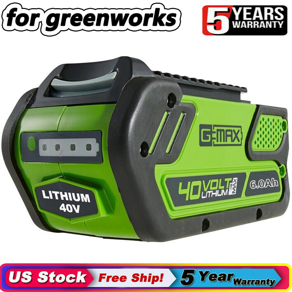 For Greenworks 2901319 G-MAX 40V Lithium 29472 Battery 29462 20202 29252 6000mAh