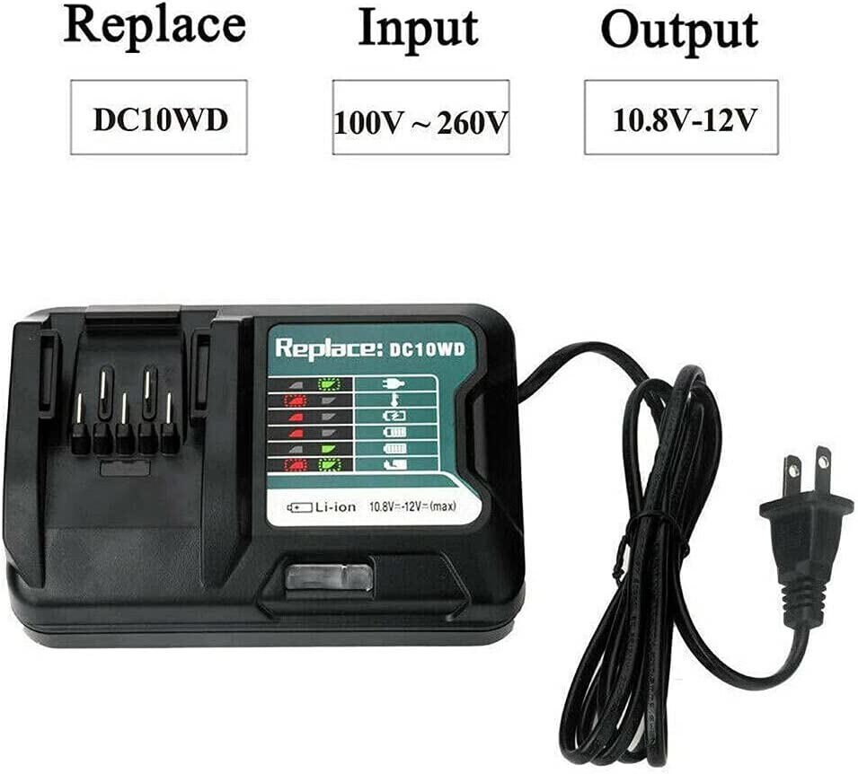 For Makita CXT 12V MAX Li-ion Battery Charger BL1041B BL1021 1016 10.8V DC10WD