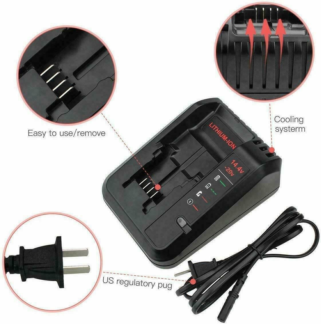 10.8V-20V 2A Lithium Ion C4052BD BDC4052 new Battery Charger FOR Black & Decker