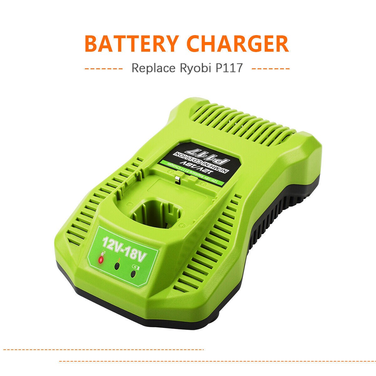 P117 Battery Fast Charger for Ryobi 18V ONE Battery P102 P108 P189 P197 P105