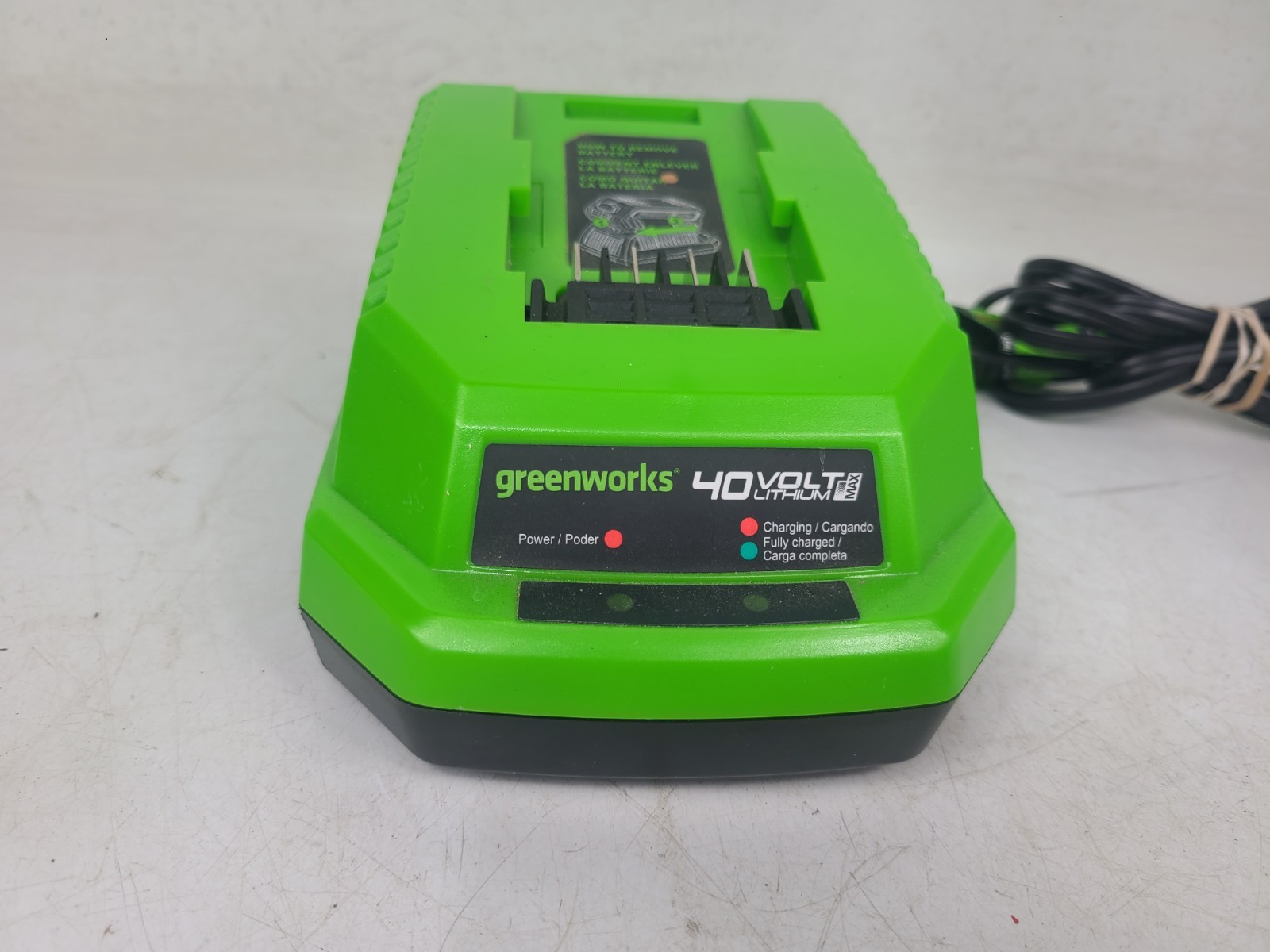 Greenworks 40 Volt OEM Charger Lithium Max Model 29482 & Battery 2901319 (TESTED