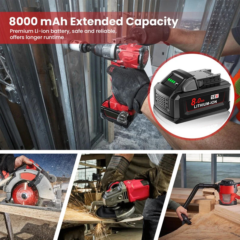 For Milwaukee for M18 12Ah Lithium Extended Capacity Battery 48-11-1860 NEW