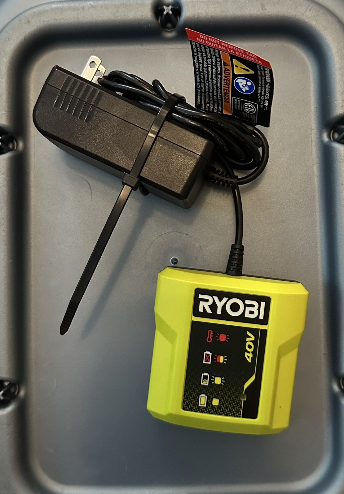 RYOBI OP404VNM 40V 40 Volt Lithium Ion Compact SLIM Battery Charger