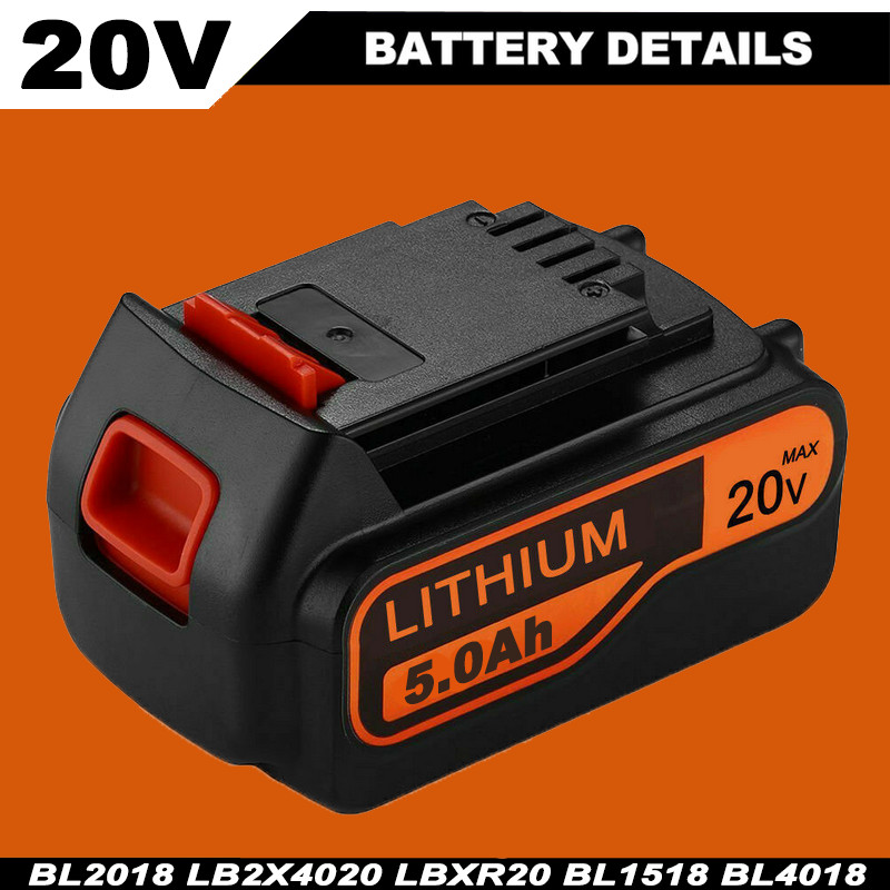 5.0Ah 20V LB2X4020 Battery FOR Black and Decker 20V MAX Lithium LBXR20 LBX20 US