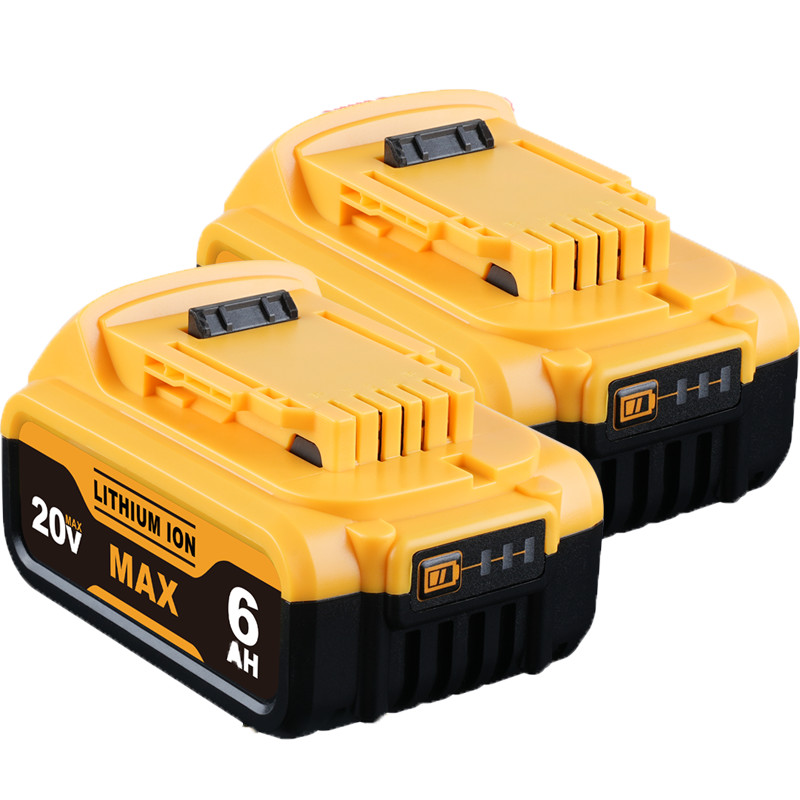 2 PACK For DeWalt 20V 20 Volt Max XR Lithium Ion Battery DCB206-2 DCB205-2 6.0AH