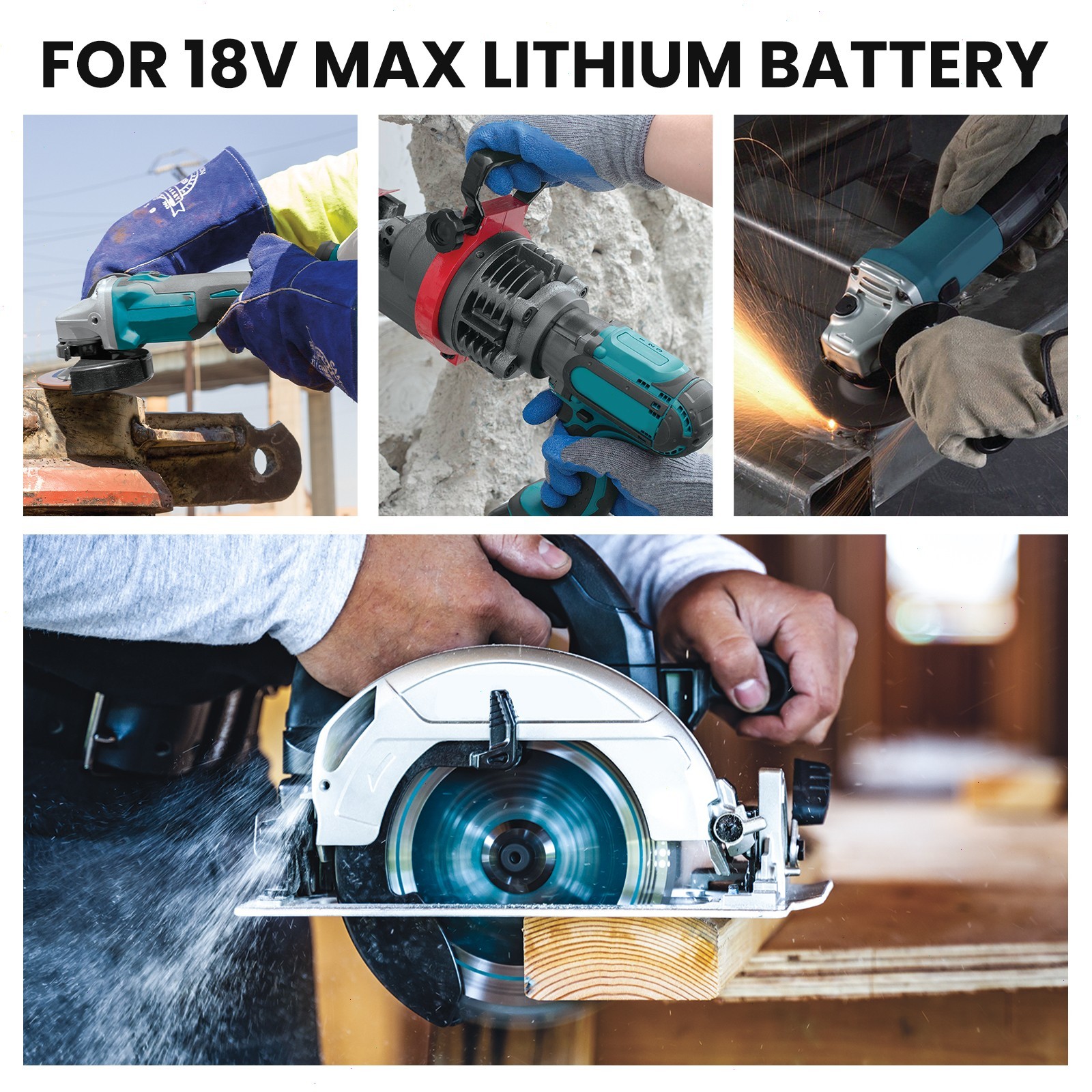 DC18SF 18V LXT Li‑Ion 4-Port Battery Charger Replace for Makita 18 Volt Battery