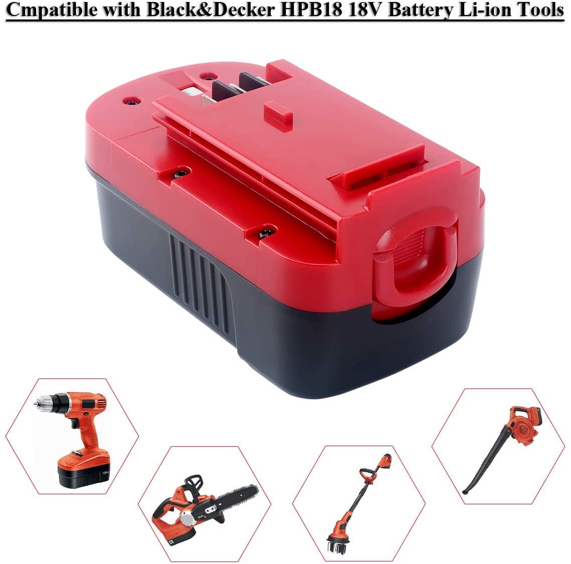 2Pack 18V for Black & Decker HPB18 18 Volt Battery/Charger HPB18-OPE 244760-00