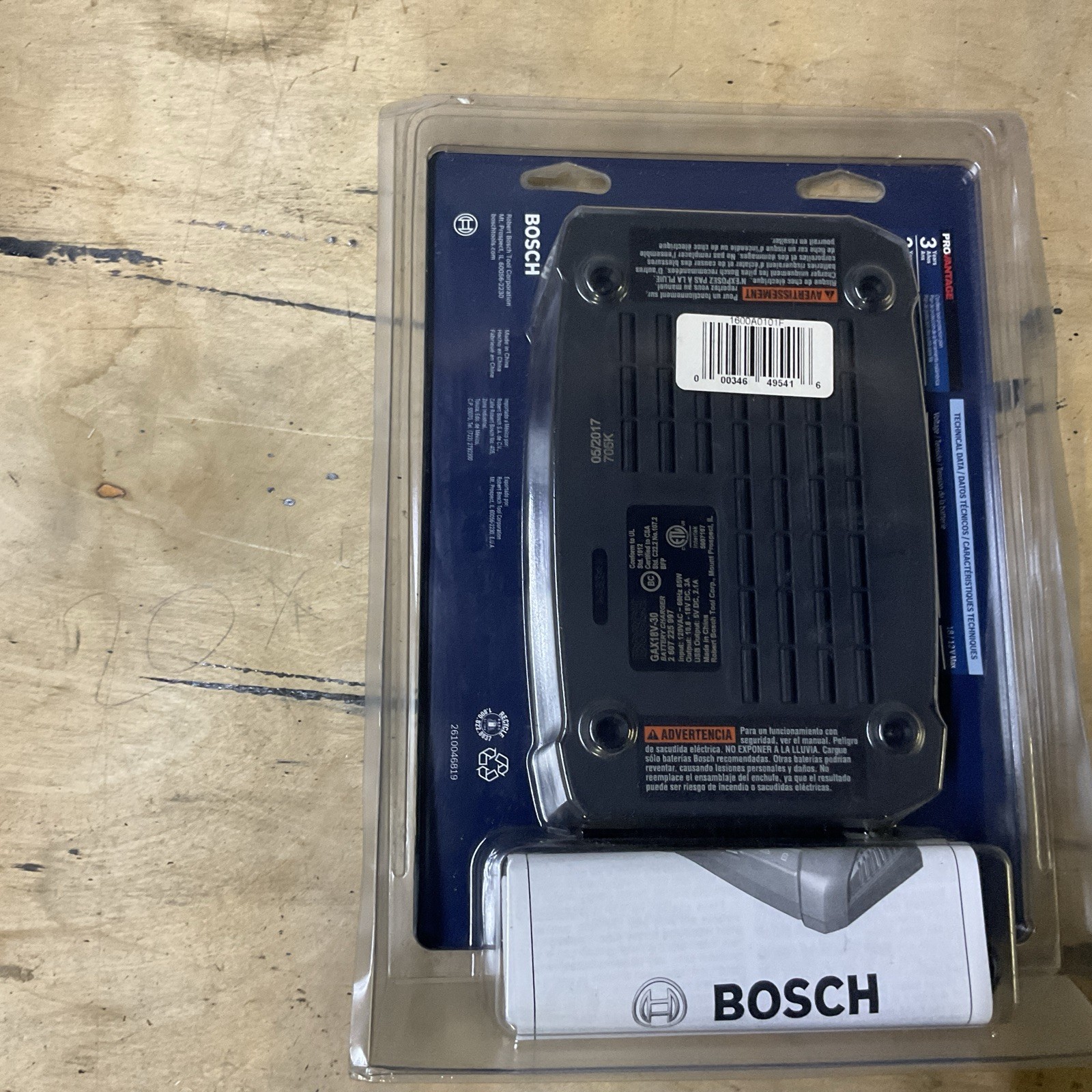 New Bosch Gax1218v-30 Lithium Ion Battery Charger 12v Max 18v New in Box Black
