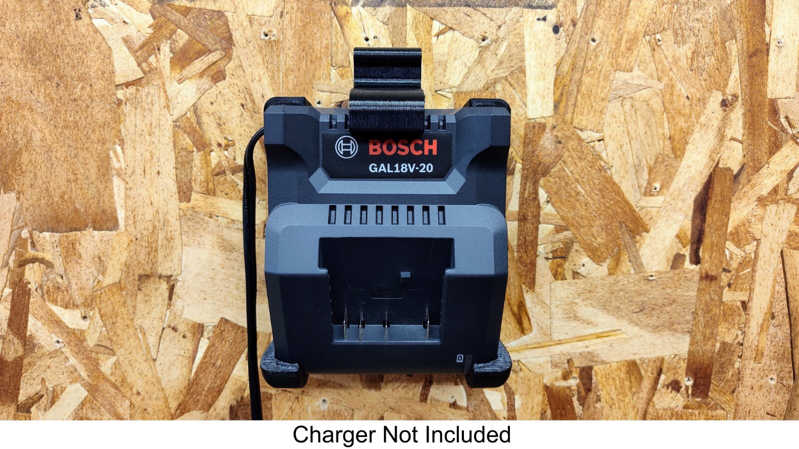 Wall Mount for Bosch GAL 18V-20 Charger (Charger Not Included)