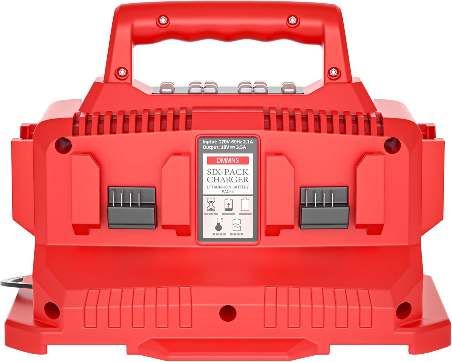6-Port 18V Rapid Battery Charger for Milwaukee 14.4V-18V Batteries
