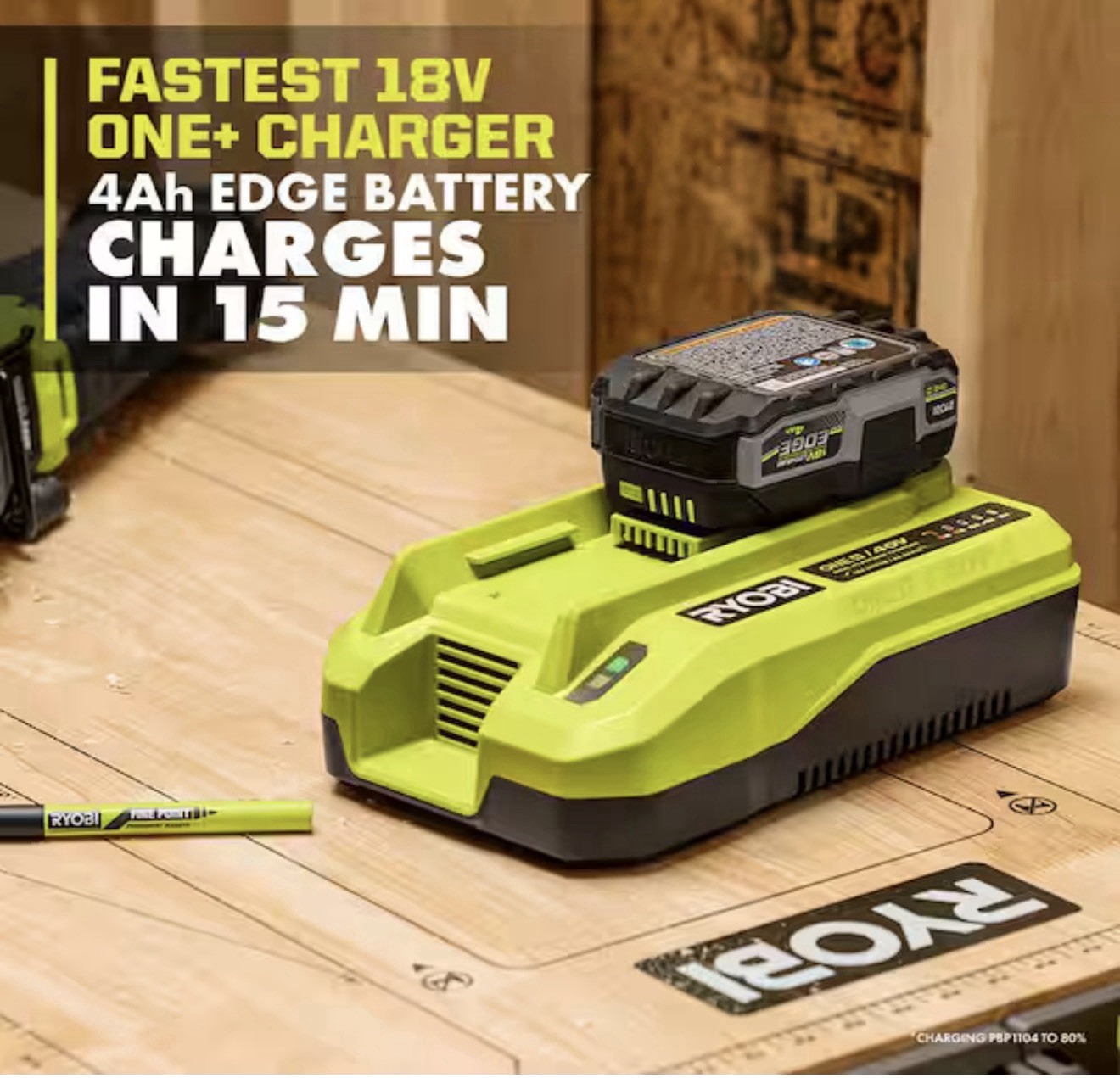 Lightly Used RYOBI ONE+ 18V/40V Dual Platform Charger See Pic Below