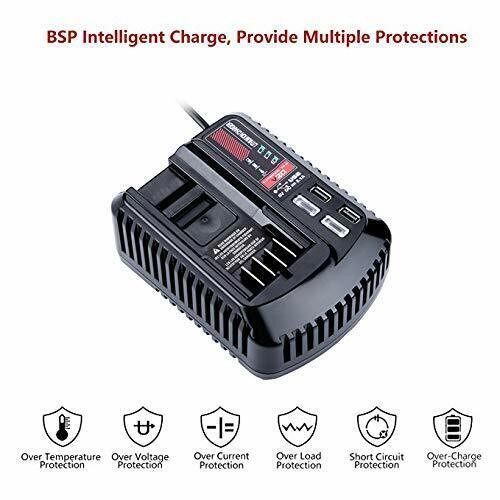 Fast Battery Charger for Craftsman V20 Lithium Battery CMCB202 CMCB204 CMCB201